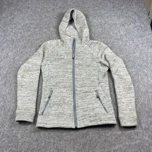 Mammut Kachemak Full Zip Hooded Fleece Jacket Womens Small Gray Knit Outdoor‎